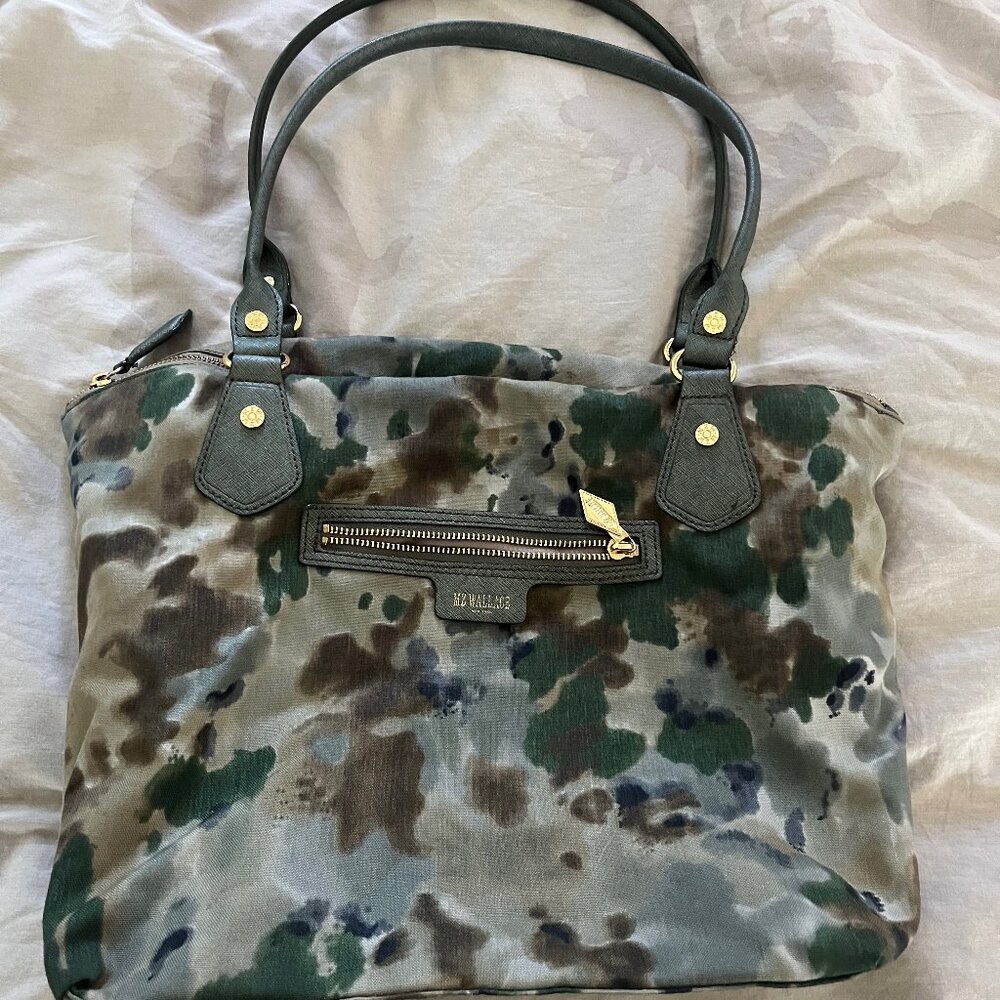 MZ Wallace Bedford Chelsea Forest Print Nylon Tote Bag